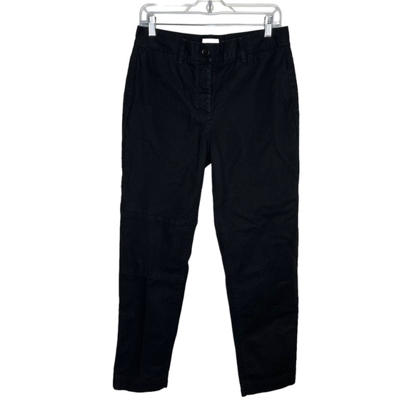 WILFRED Free Cigarette Pants 100% Cotton Button Fly Black Jeans Knee Patch - Picture 1 of 10